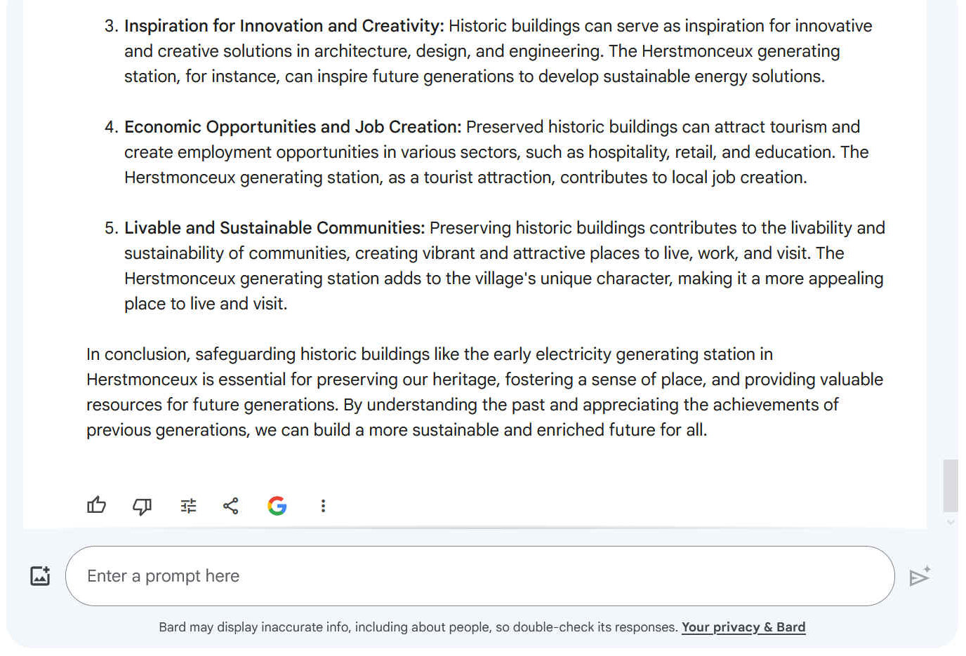 3.    Inspiration for Innovation and Creativity: Historic buildings can serve as inspiration for innovative and creative solutions in architecture, design, and engineering. The Herstmonceux generating station, for instance, can inspire future generations to develop sustainable energy solutions.