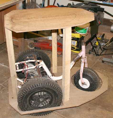 Plywood formers to carry the bodywork of the DIY Dalek